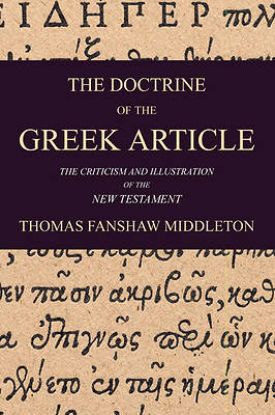 Picture of The Doctrine of the Greek Article