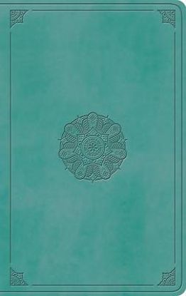 Picture of ESV Large Print Value Thinline Bible (Trutone, Turquoise, Emblem Design)