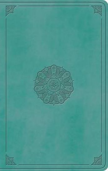 Picture of ESV Large Print Value Thinline Bible (Trutone, Turquoise, Emblem Design)