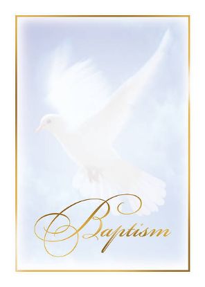 Picture of Baptism Certificate with Dove
