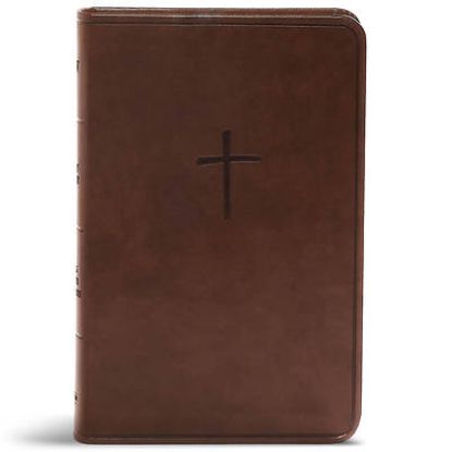 Picture of CSB Compact Bible, Brown Leathertouch, Value Edition