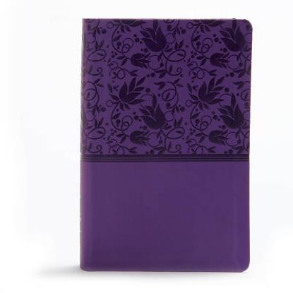 Picture of KJV Large Print Personal Size Reference Bible, Purple Leathertouch Indexed