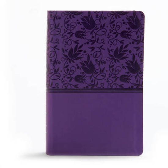 Picture of KJV Large Print Personal Size Reference Bible, Purple Leathertouch Indexed