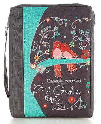 Picture of Bible Cover Large Canvas Deeply Rooted in God's Love