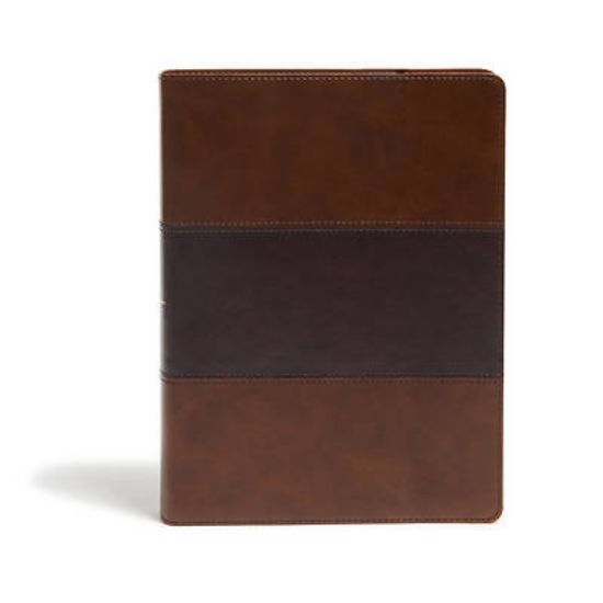 Picture of KJV Study Bible, Full-Color, Saddle Brown Leathertouch, Indexed