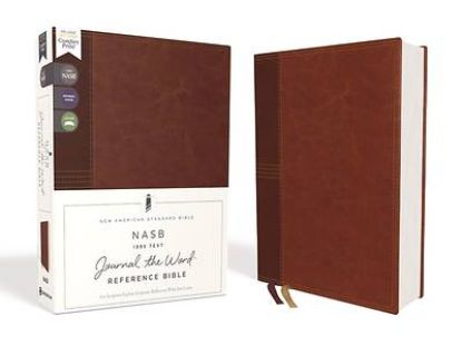 Picture of Nasb, Journal the Word Reference Bible, Leathersoft Over Board, Brown, Red Letter Edition, 1995 Text, Comfort Print