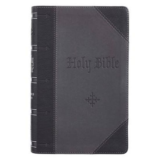 Picture of KJV Bible Giant Print 2-Tone Black/Dark Gray