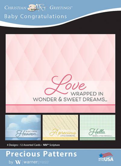 Picture of Precious Patterns Baby Congratulations Boxed Cards (Box of 12)