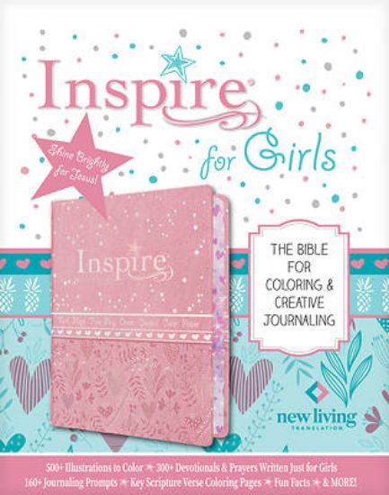Picture of Inspire Bible for Girls NLT (Leatherlike, Pink)