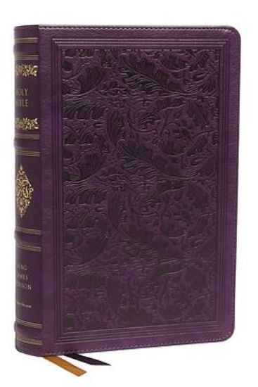 Picture of Kjv, Sovereign Collection Bible, Personal Size, Leathersoft, Purple, Thumb Indexed, Red Letter Edition, Comfort Print