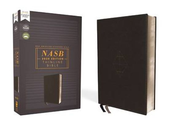 Picture of Nasb, Thinline Bible, Leathersoft, Black, Red Letter Edition, 2020 Text, Comfort Print