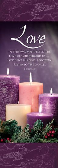 Picture of Advent Week 4 2' x 6' Fabric Banner 1 John 4:9