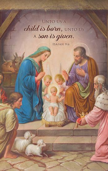 Picture of A Son is Given 3' x 5' Fabric Banner Isaiah 9:6