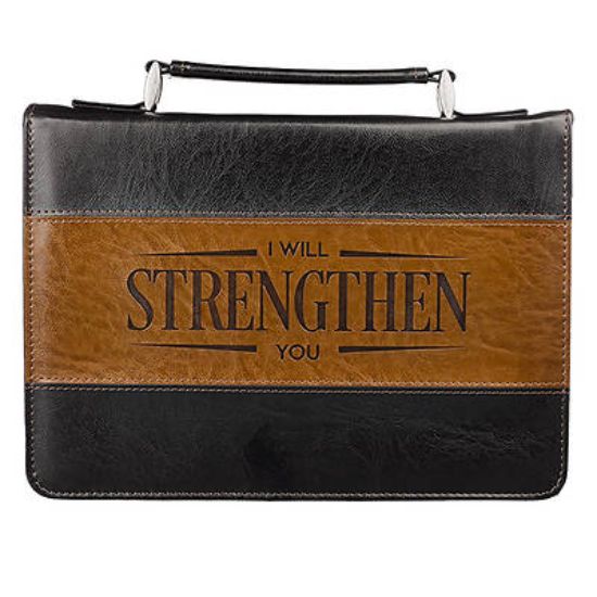 Picture of I Will Strengthen You Bible Cover Large