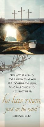 Picture of He Has Risen Easter 2' x 6' Banner