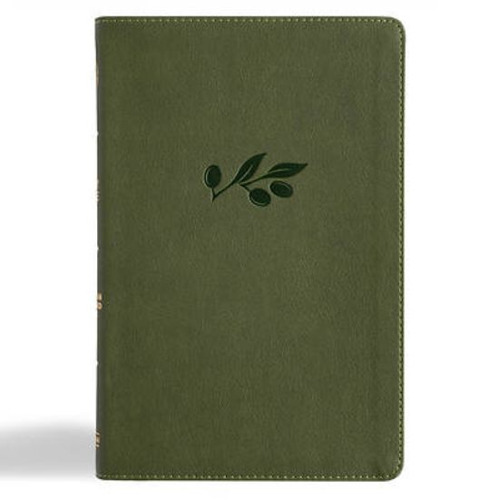 Picture of CSB Thinline Bible, Olive Leathertouch