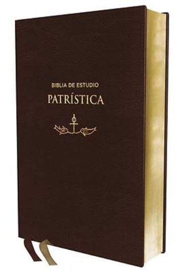 Picture of Reina Valera Revisada, Biblia de Estudio Patrística, Leathersoft, Café, Interior a DOS Colores, Palabras de Jesús En Rojo