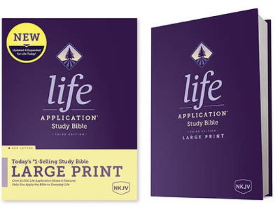 Picture of NKJV Life Application Study Bible, Third Edition, Large Print (Red Letter, Hardcover)
