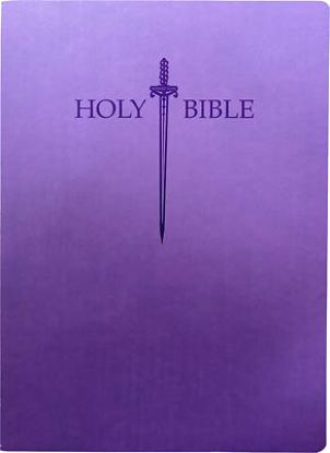Picture of Kjver Sword Holy Bible, Large Print, Royal Purple Ultrasoft, Thumb Index