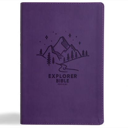 Picture of KJV Explorer Bible for Kids, Purple Leathertouch, Indexed