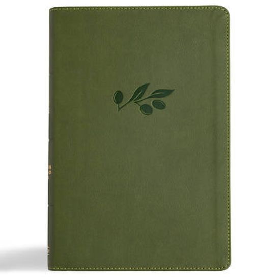 Picture of CSB Giant Print Reference Bible, Digital Study Edition, Olive Leathertouch, Indexed