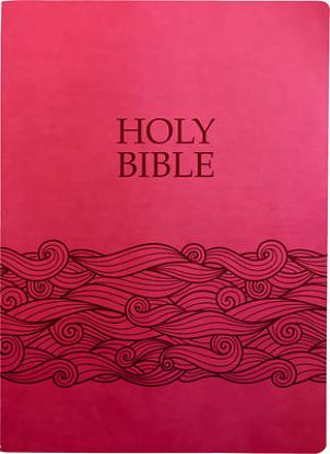 Picture of KJV Holy Bible, Wave Design, Large Print, Berry Ultrasoft