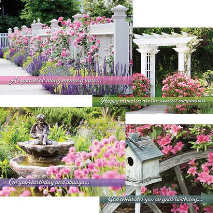 Picture of Garden Splendor Birthday Cards - Box of 12