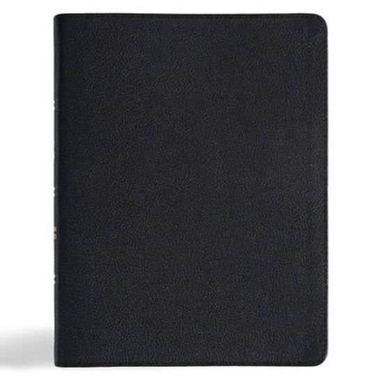 Picture of CSB Men of Character Bible, Revised and Updated, Black Genuine Leather