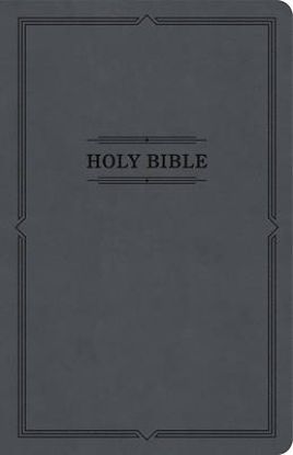 Picture of KJV Thinline Bible, Value Edition, Charcoal Leathertouch