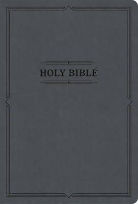 Picture of KJV Large Print Thinline Bible, Value Edition, Charcoal Leathertouch