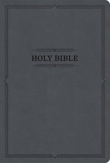 Picture of KJV Large Print Thinline Bible, Value Edition, Charcoal Leathertouch