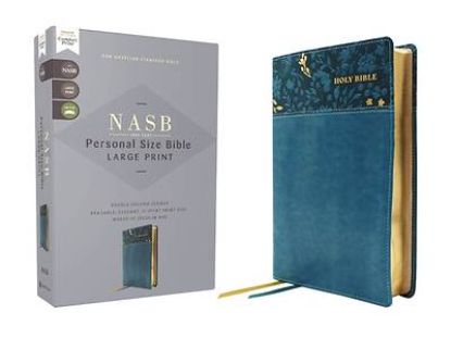 Picture of Nasb, Personal Size Bible, Large Print, Leathersoft, Teal, Red Letter, 1995 Text, Comfort Print