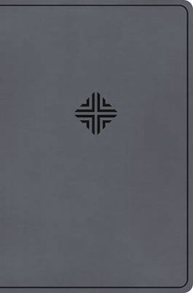Picture of CSB Large Print Thinline Bible, Value Edition, Charcoal Leathertouch