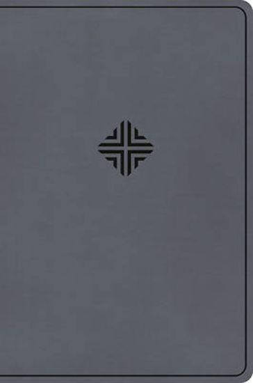 Picture of CSB Large Print Thinline Bible, Value Edition, Charcoal Leathertouch