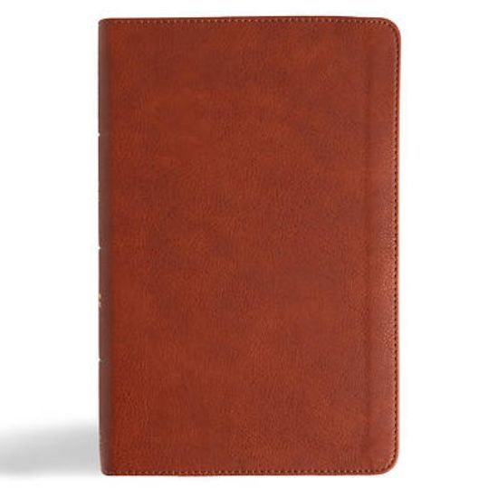 Picture of CSB Single-Column Personal Size Reference Bible, Burnt Sienna Leathertouch