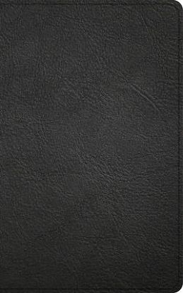 Picture of CSB Single-Column Personal Size Reference Bible, Holman Handcrafted Collection, Premium Black Goatskin