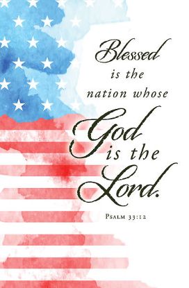 Picture of Bless is the Nation Patriotic Regular Size Bulletin