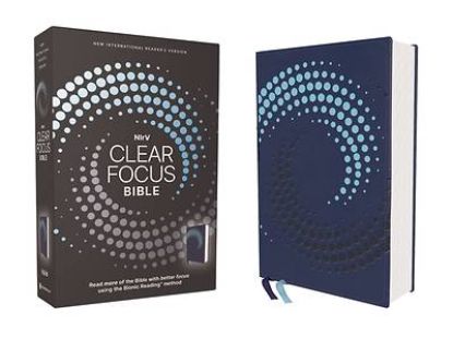 Picture of Nirv, Clear Focus Bible, Leathersoft, Navy