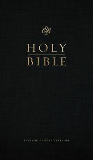 Picture of ESV Church Bible, Large Print, Red Letter (Hardcover, Black)