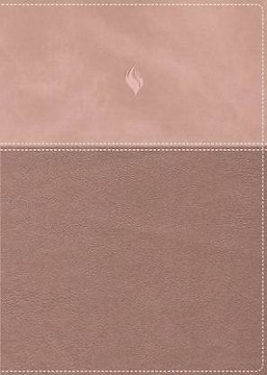 Picture of Rvr60, Biblia de Estudio de la Vida Plena, Edición Clásica, Leathersoft DOS Tonos Oro Rosa, Palabras de Jesús En Rojo, Comfort Print