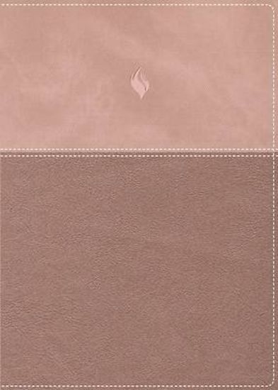 Picture of Rvr60, Biblia de Estudio de la Vida Plena, Edición Clásica, Leathersoft DOS Tonos Oro Rosa, Palabras de Jesús En Rojo, Comfort Print
