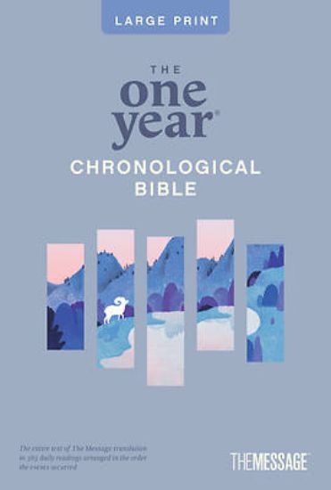 Picture of The One Year Chronological Bible the Message, Large Print Thinline Edition (Softcover)