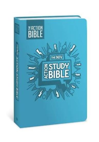 Picture of The NIV Action Study Bible, Leathersoft, Aqua, Full Color