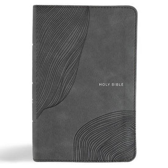 Picture of CSB Single-Column Compact Bible, Digital Study Edition, Charcoal Leathertouch