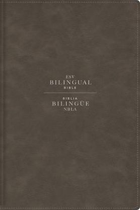 Picture of Esv/Nbla, Bilingual Bible, Leathersoft, Grey/ Esv/Nbla, Biblia Bilingüe, Leathersoft, Gris