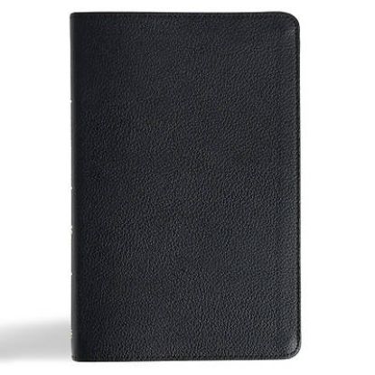 Picture of CSB Thinline Bible, Anglicised Edition, Black Genuine Leather