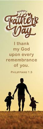 Picture of Happy Father's Day I Thank my God Bookmark