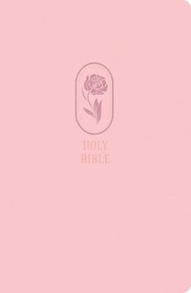 Picture of KJV Large Print Personal Size Reference Bible, Pink Leathertouch