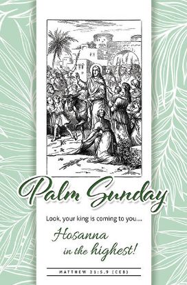 Picture of Palm Sunday Look King is Coming to You Bulletin