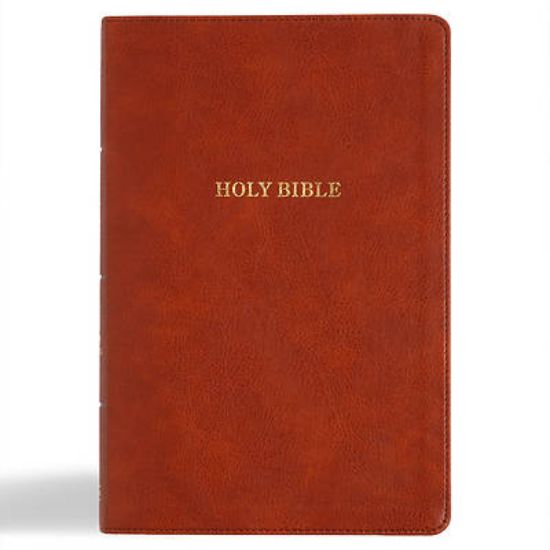 Picture of KJV Giant Print Reference Bible, Burnt Sienna Leathertouch, Indexed